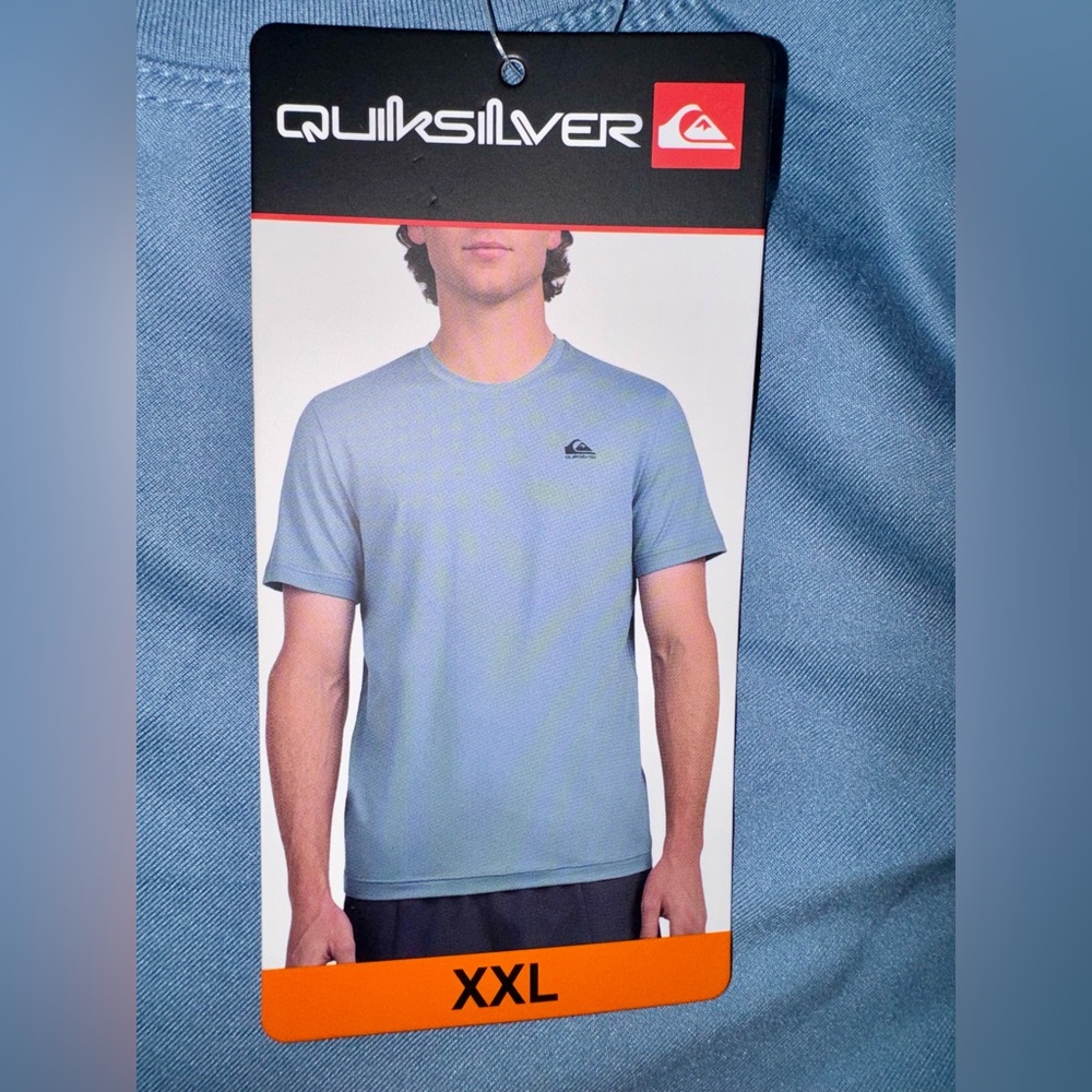 Quiksilver Sky Blue Men's Short Sleeve Tee